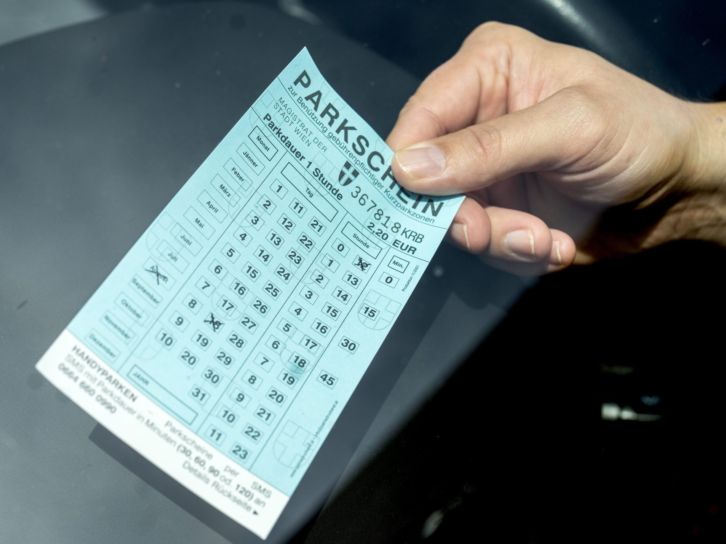 Alte Parkscheine sind nur mehr bis 1. Juli gültig.