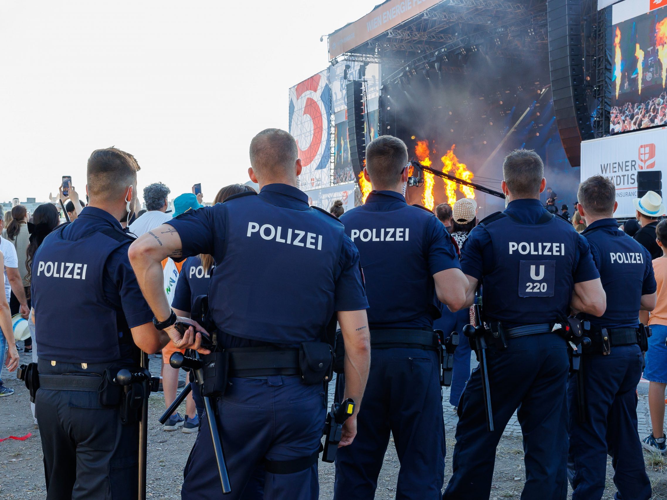 Die Polizei sorgt beim Wiener Donauinselfest wieder für die Sicherheit der Besucher.