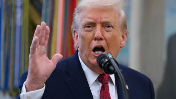 Donald Trump hält eine Rede an die Nation (Archivbild)