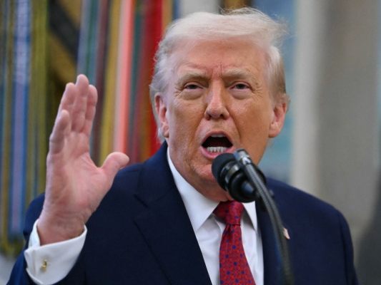 Donald Trump hält eine Rede an die Nation (Archivbild)